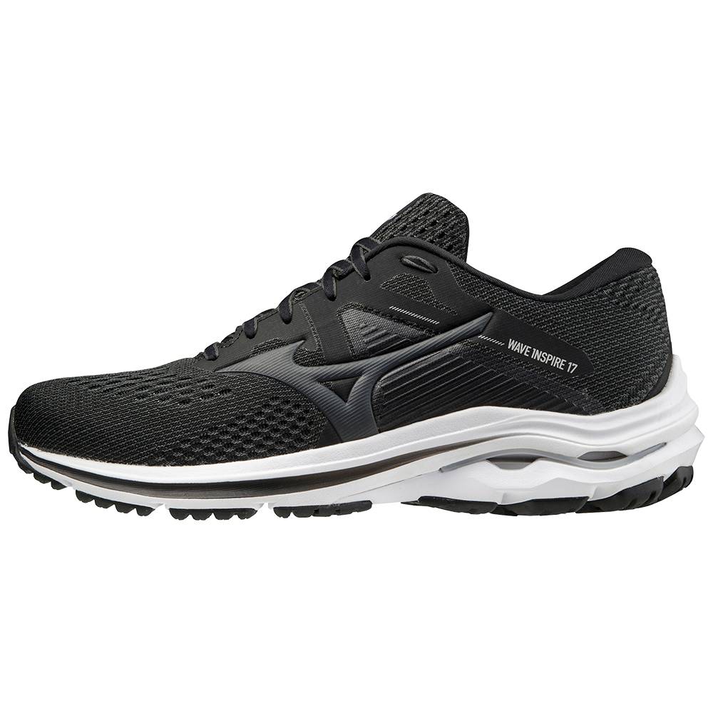 Mens Mizuno Wave Inspire 17 2E (Wide) Running Shoes Dark Grey Philippines (EIXWHB765)